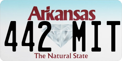 AR license plate 442MIT