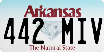 AR license plate 442MIV