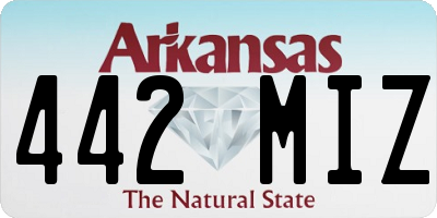 AR license plate 442MIZ