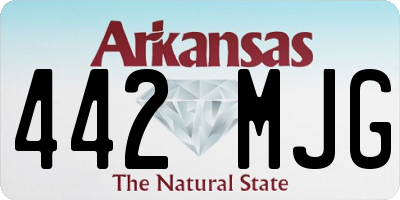 AR license plate 442MJG