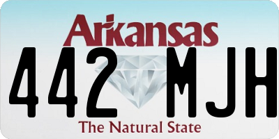 AR license plate 442MJH