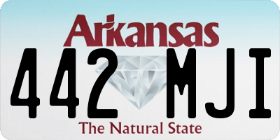 AR license plate 442MJI