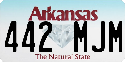 AR license plate 442MJM