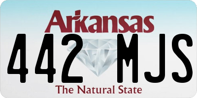 AR license plate 442MJS