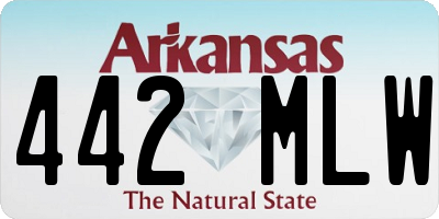AR license plate 442MLW