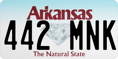 AR license plate 442MNK