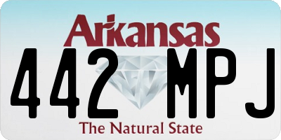 AR license plate 442MPJ