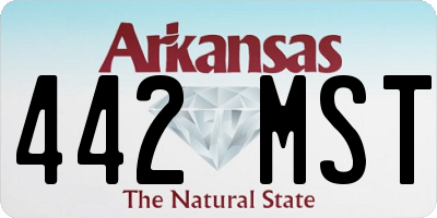 AR license plate 442MST