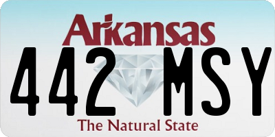 AR license plate 442MSY