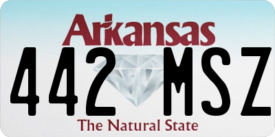 AR license plate 442MSZ