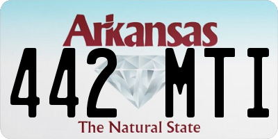AR license plate 442MTI