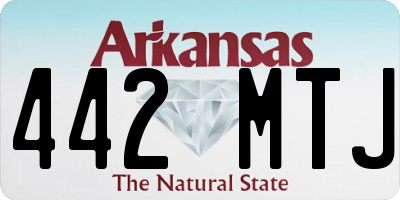 AR license plate 442MTJ