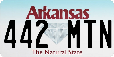 AR license plate 442MTN