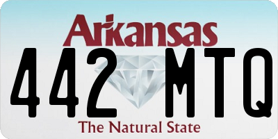 AR license plate 442MTQ