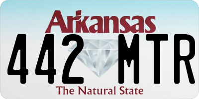 AR license plate 442MTR