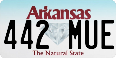 AR license plate 442MUE