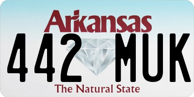AR license plate 442MUK