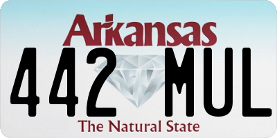 AR license plate 442MUL