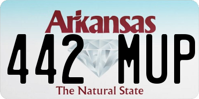 AR license plate 442MUP
