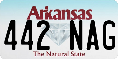 AR license plate 442NAG