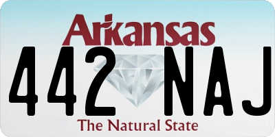 AR license plate 442NAJ