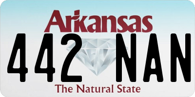 AR license plate 442NAN