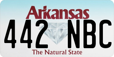 AR license plate 442NBC
