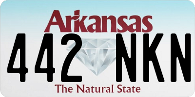 AR license plate 442NKN