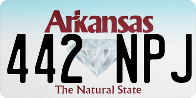 AR license plate 442NPJ