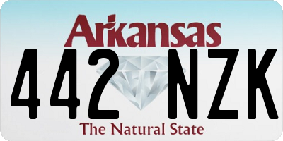 AR license plate 442NZK
