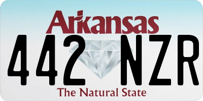 AR license plate 442NZR
