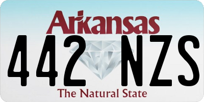 AR license plate 442NZS
