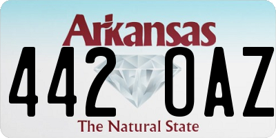 AR license plate 442OAZ