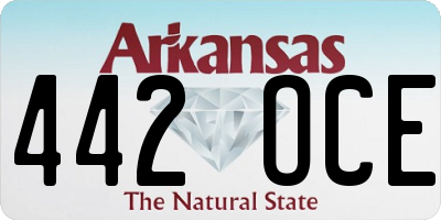 AR license plate 442OCE