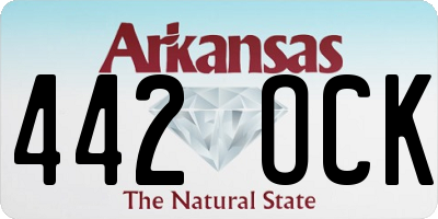 AR license plate 442OCK