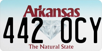 AR license plate 442OCY