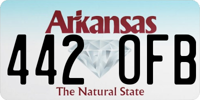 AR license plate 442OFB
