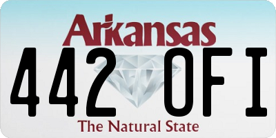 AR license plate 442OFI