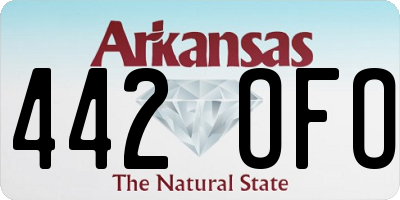 AR license plate 442OFO