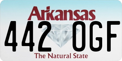 AR license plate 442OGF