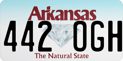 AR license plate 442OGH