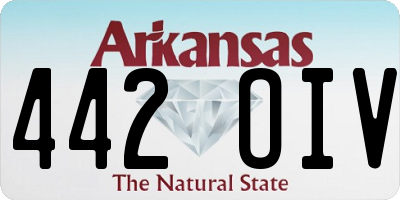 AR license plate 442OIV