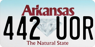 AR license plate 442UOR