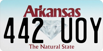 AR license plate 442UOY
