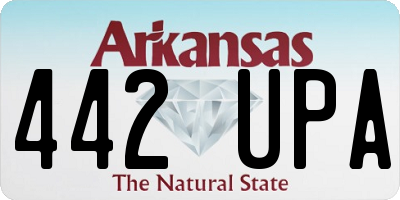 AR license plate 442UPA