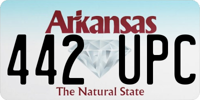 AR license plate 442UPC