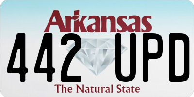 AR license plate 442UPD