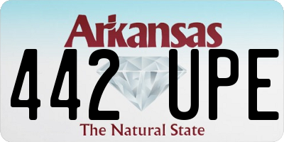 AR license plate 442UPE