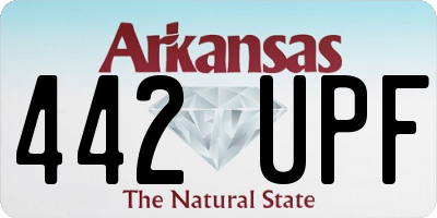 AR license plate 442UPF