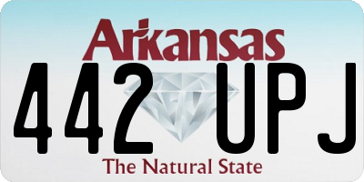 AR license plate 442UPJ